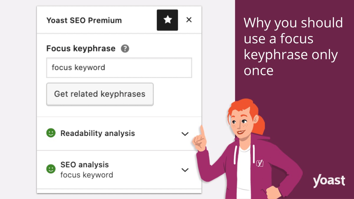 Why you should use a focus keyphrase only once • Yoast